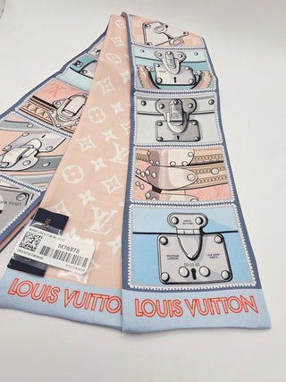 Louis Vuitton light pink multicolor LV Monogram Silk Bandeau