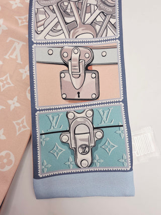 Louis Vuitton light pink multicolor LV Monogram Silk Bandeau
