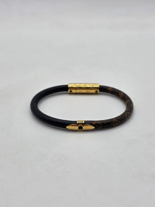 Louis Vuitton Brown LV Monogram Daily Confidential Bracelet 17 sz