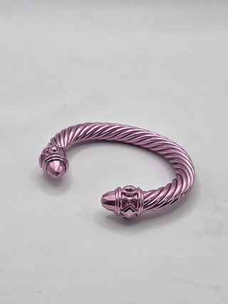 David Yurman Metallic Pink Renaissance Cuff Bracelet