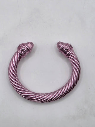 David Yurman Metallic Pink Renaissance Cuff Bracelet