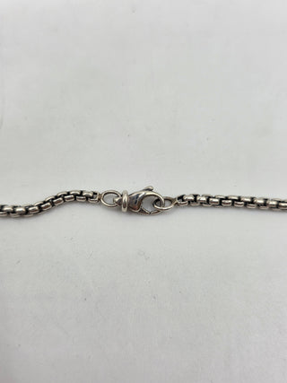 David Yurman Sterling Silver Pearl Cookie Pendant Necklace