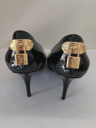 Louis Vuitton Oh Really! Black Patent Leather Pumps 37.5