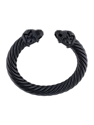 DAVID YURMAN Black Aluminum Renaissance Cable Cuff Bracelet