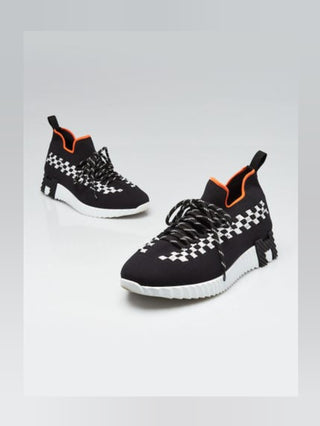 Hermes Black Technical Fabric Flex Bolduc Sneaker 39.5 sz
