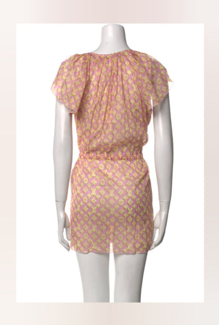 Louis Vuitton Beige Multicolor LV Monogram summer dress 4 sz