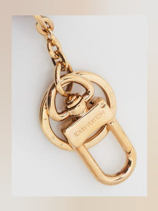 Louis Vuitton Goldtone Metal Multicolor Leather Ice Cream Key Holder Bag Charm