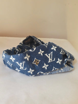 Louis Vuitton Blue LV Monogram Denim Bandeau Headband one size