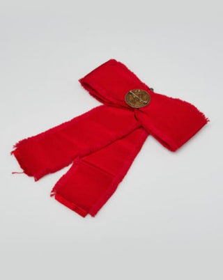 Gucci Red Grosgrain Ribbon Brooch