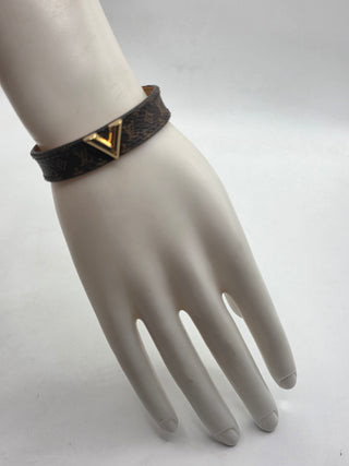 Louis Vuitton Brown LV Monogram Essential V Bracelet