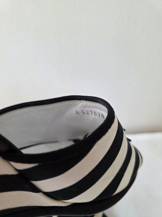 Chanel Black multicolor Interlocking CC 2010 Slides wedges 41 sz