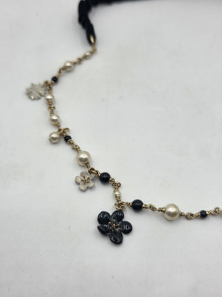 Chanel 2010 Interlocking CC Camellia Charm Headband