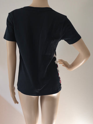 Louis Vuitton Black multicolor 2017 Polka Dot LV Print T-Shirt XS sz