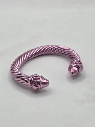 David Yurman Metallic Pink Renaissance Cuff Bracelet