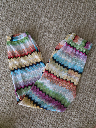 Missoni Multicolor Striped Straight Leg Pants US4