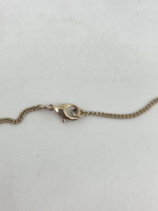 Chanel Gold-tone Enamel Strass Reversible Interlocking CC Pendant Necklace