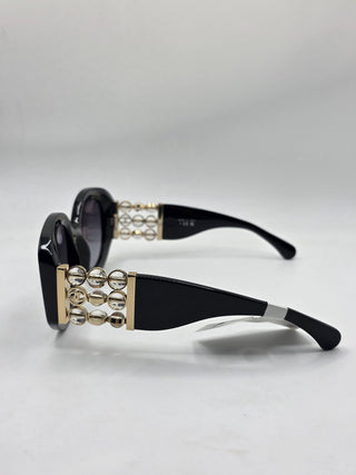 Chanel Black Butterfly Sunglasses Interlocking CC Logo Sunglasses