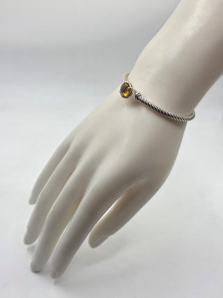 David Yurman Sterling Silver Citrine Petite Chatelaine Bracelet