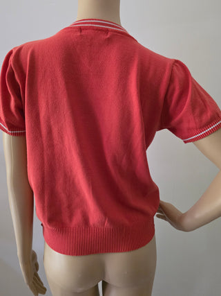 Hermès Orange H Logo Graphic Print Crew Neck T-Shirt M sz