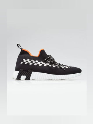 Hermes Black Technical Fabric Flex Bolduc Sneaker 39.5 sz