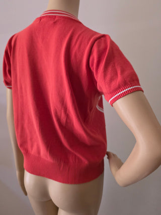 Hermès Orange H Logo Graphic Print Crew Neck T-Shirt M sz