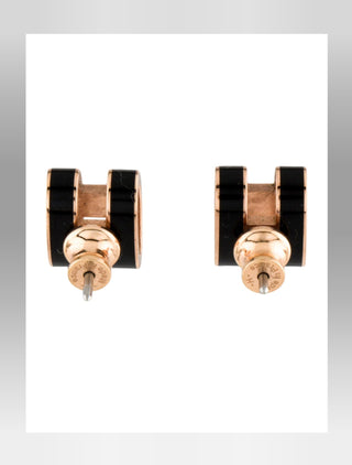 Hermès Gold-tone Pop H Stud Earrings