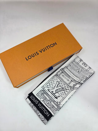 Louis Vuitton Black White My LV Luggage Bandeau
