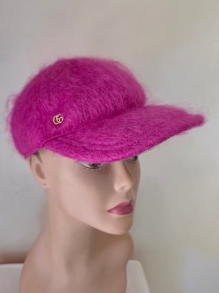 Gucci Purple Mohair GG Baseball Hat L sz