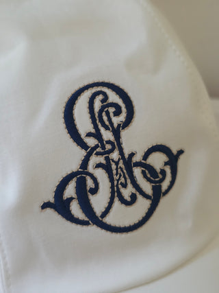 Hermes White Blanc Naturel Cotton Davis Emile Cap 58 sz