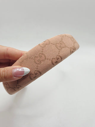 Gucci Beige GG Monogram canvas wide headband
