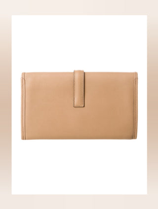 Hermès Beige leather 2021 Jige Duo Wallet