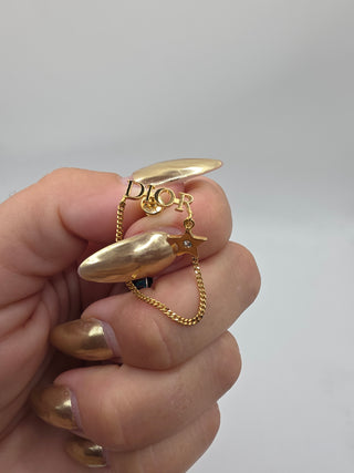 Christian Dior Gold-tone Dio(r)evolution Drop Earrings