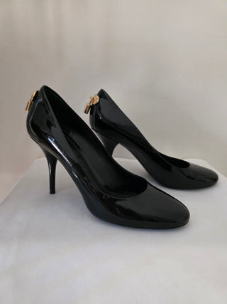 Louis Vuitton Oh Really! Black Patent Leather Pumps 37.5
