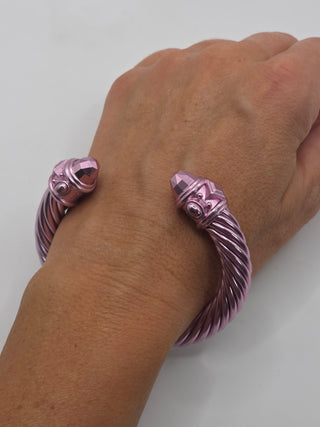 David Yurman Metallic Pink Renaissance Cuff Bracelet