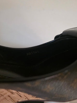 Louis Vuitton Brown LV Monogram Bow Accents Slingback Pumps 39.5 sz