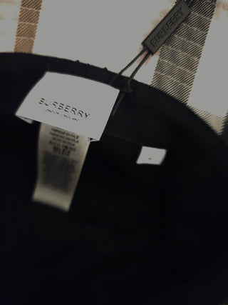 Burberry Pink multicolor Plaid print bucket hat