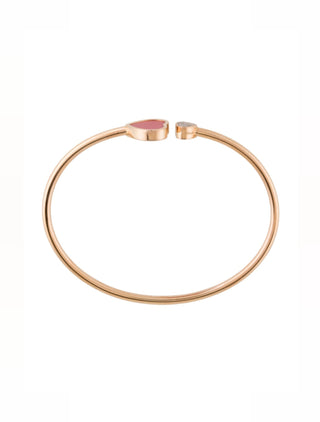Chopard 18K Diamond & Ceramic Happy Hearts Cuff
