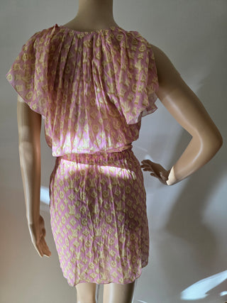 Louis Vuitton Beige Multicolor LV Monogram summer dress 4 sz