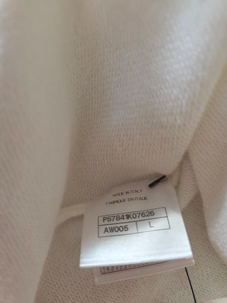 Chanel White Gold-tone CC Logo 2018 Paris-Greece T-Shirt L sz