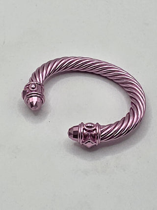 David Yurman Metallic Pink Renaissance Cuff Bracelet