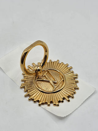 Louis Vuitton Gold-tone LV Logo Vendome Phone Ring