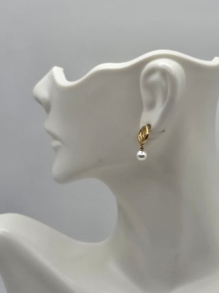 Fendi Gold-tone Faux Pearl F Is Fendi Earrings