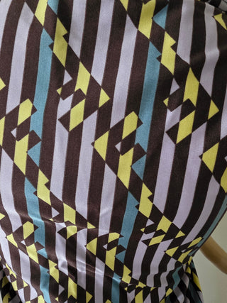 Fendi Purple Multicolor FF Zucca print sleeveless top 42 sz