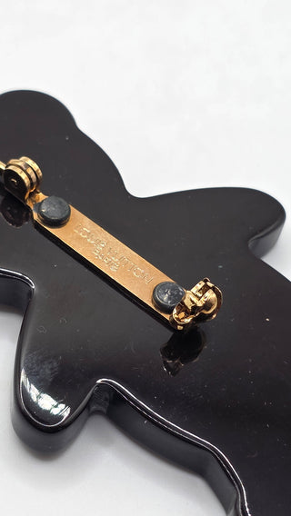 Louis Vuitton Multicolor Resin Teddy Bear & Turtle Brooch Set