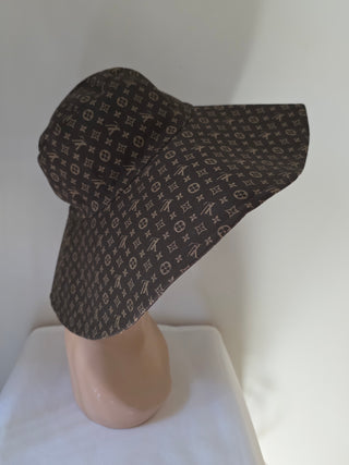 Louis Vuitton Brown Mng LV Monogram oversized Summer hat S sz