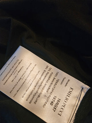 Emilio Pucci Blue Multicolor Signature Print long-sleeved dress 40 sz