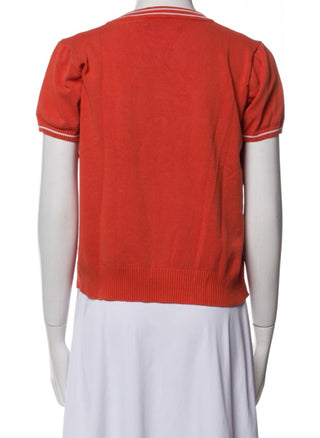 Hermès Orange H Logo Graphic Print Crew Neck T-Shirt M sz