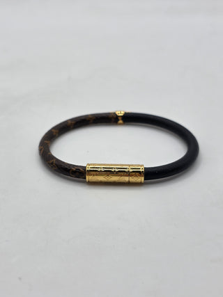 Louis Vuitton Brown LV Monogram Daily Confidential Bracelet 17 sz