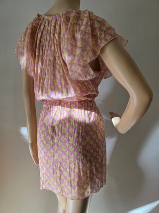 Louis Vuitton Beige Multicolor LV Monogram summer dress 4 sz