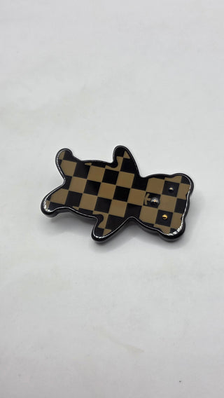 Louis Vuitton Multicolor Resin Teddy Bear & Turtle Brooch Set